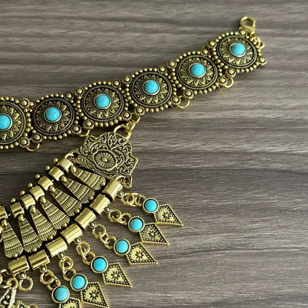 Boho Statement Necklace Q299 - Picture 5 of 6
